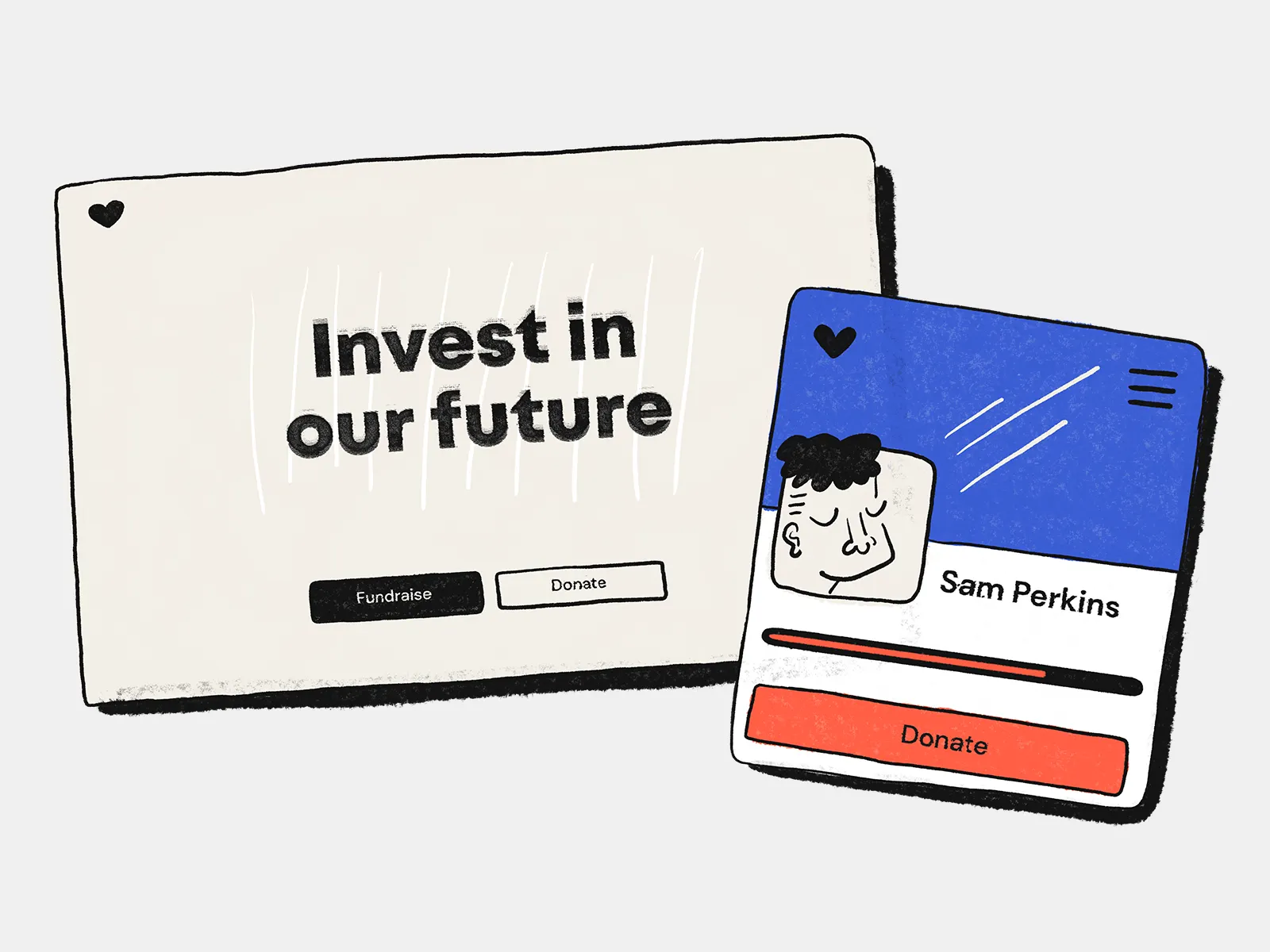 Fundraising tools dashboard interface